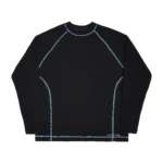 Waffle Long sleeve Black