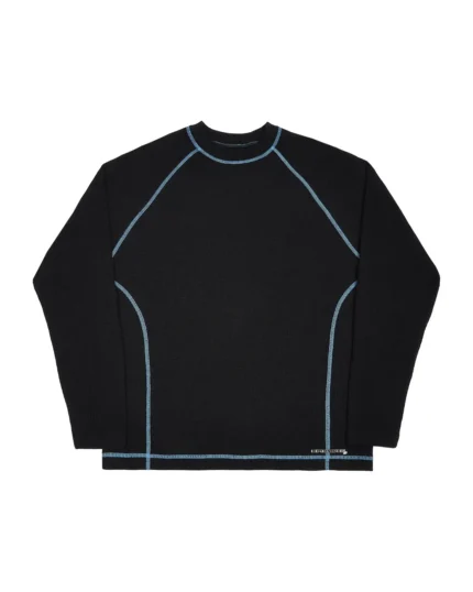 Waffle Long sleeve Black